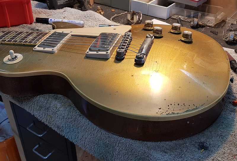 Bassart aging service Gibson Les Paul Golstop